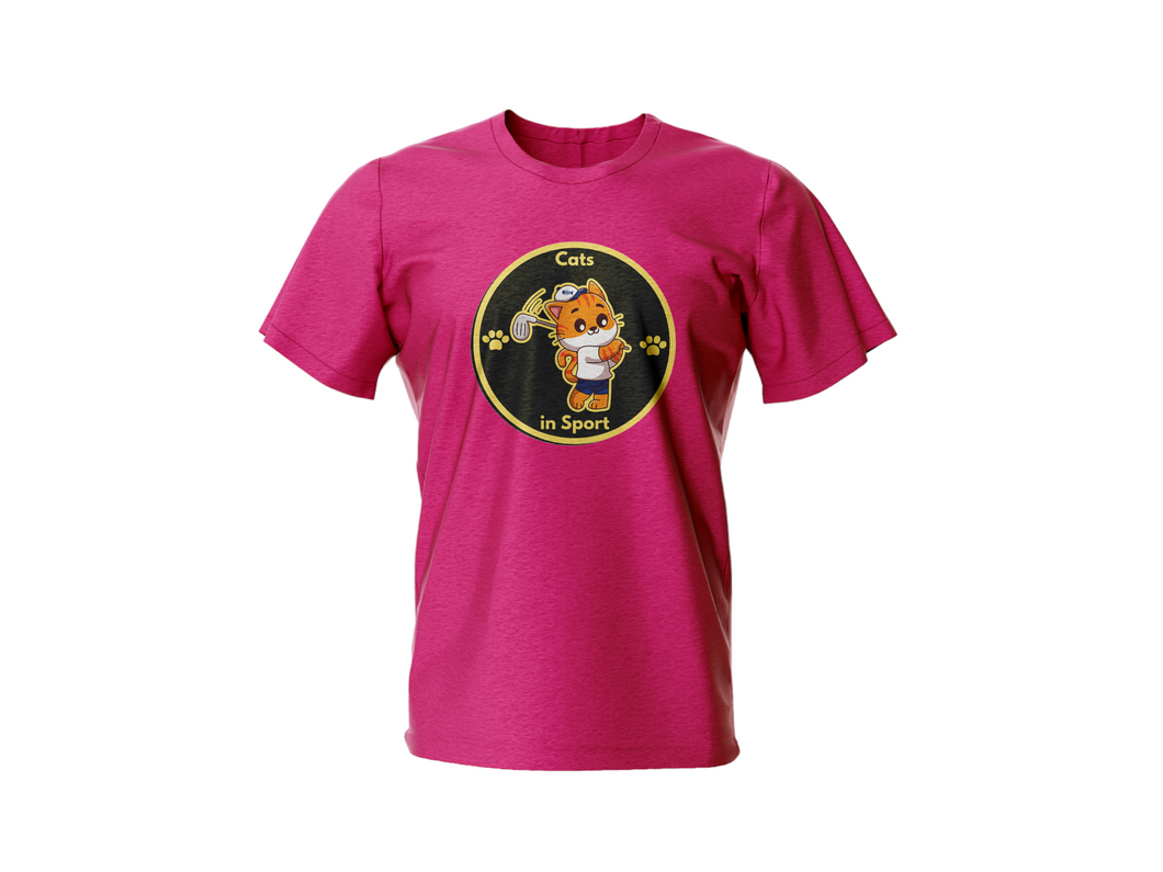 Cats in Sport a fun Kids T-Shirt for children who love Sport & Cats