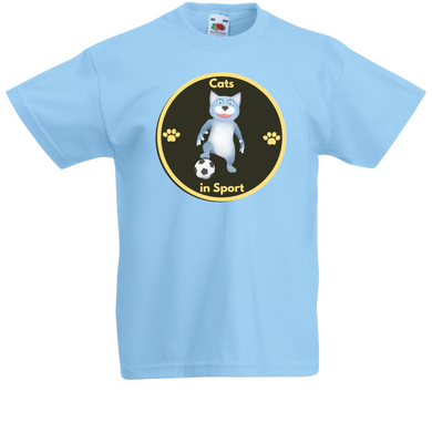 Cats in Sport a purrfect Kids T-Shirt for Children who love Sport & Cats